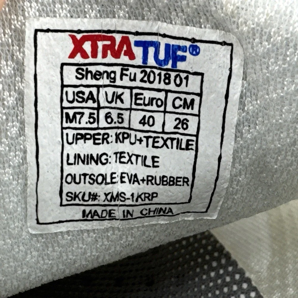 XTRA Tuf Spindrift Sheng Fu Mens Shoes Sz 7.5 Slip Resistant Fishing Boat Deck‎
